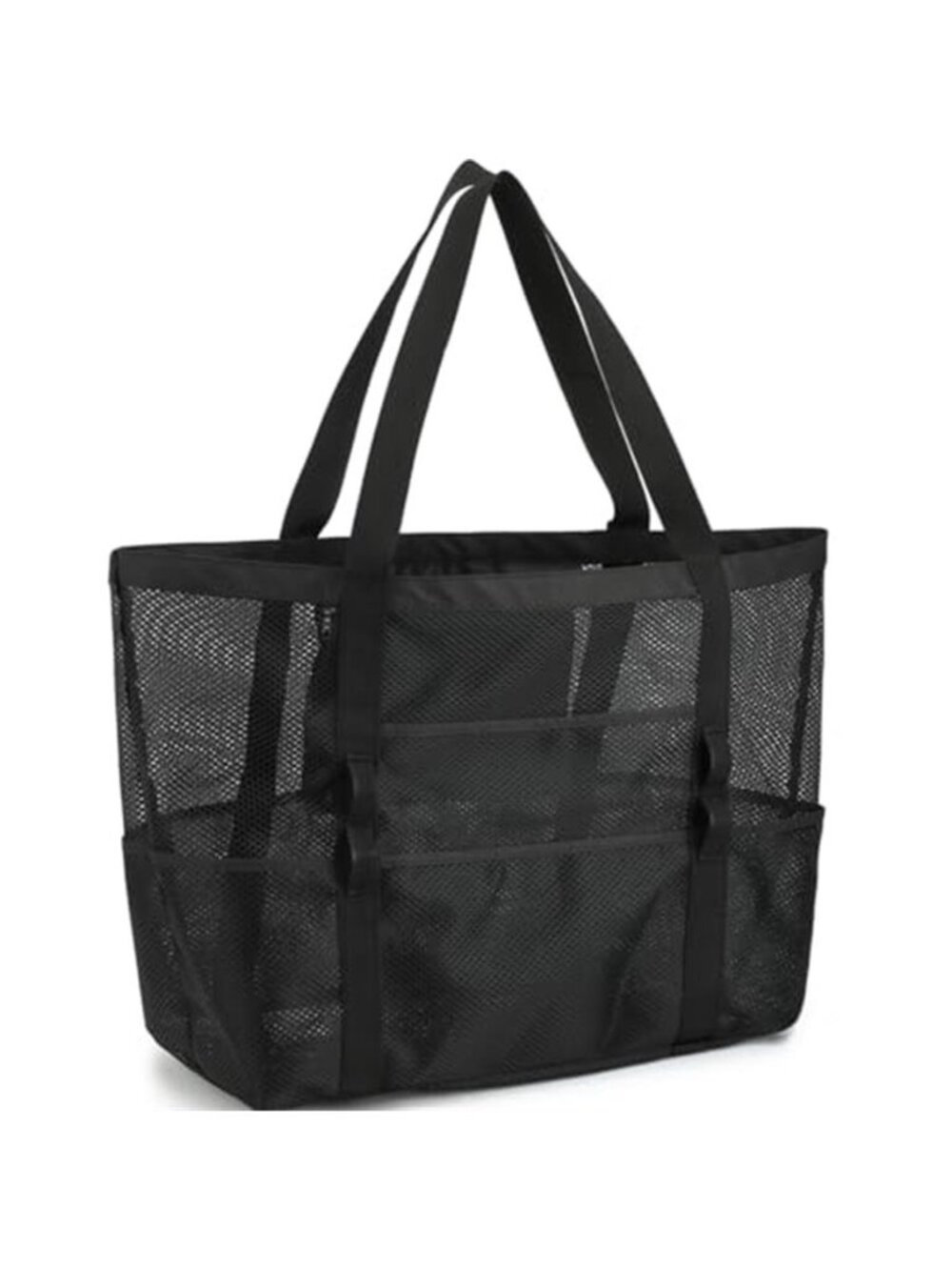 Mesh Beach Bag for Women Sand-Resistant Pool Tote 9 Pockets